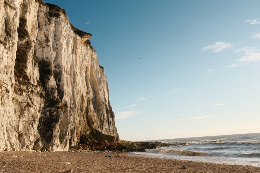 The start of the cliffs in Picardy, at Ault